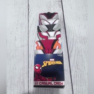 Marvel Spider-Man Casual Crew Socks - Multicolor